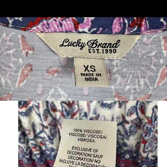 Lucky Brand Purple Maxi Dress with Tie Front - Picture 3 of 8